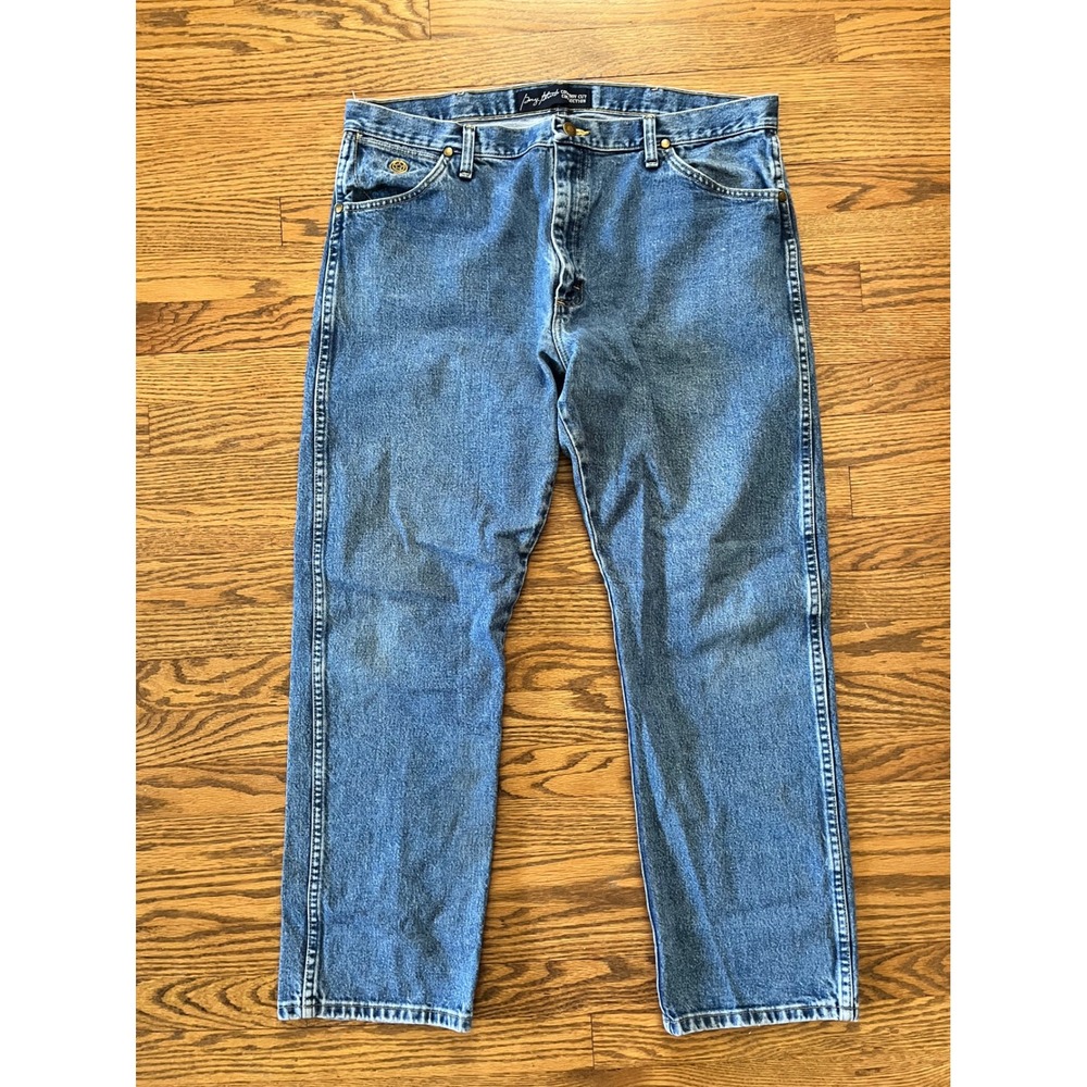 Wrangler‎ George Strait Cowboy Cut Jeans Mens 38x30 Medium Wash Denim 13MGSHD